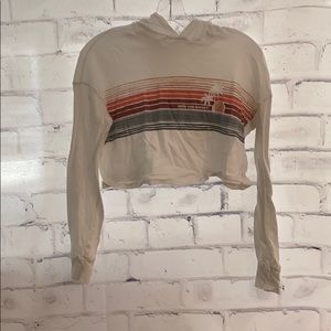 Cropped hoodie top